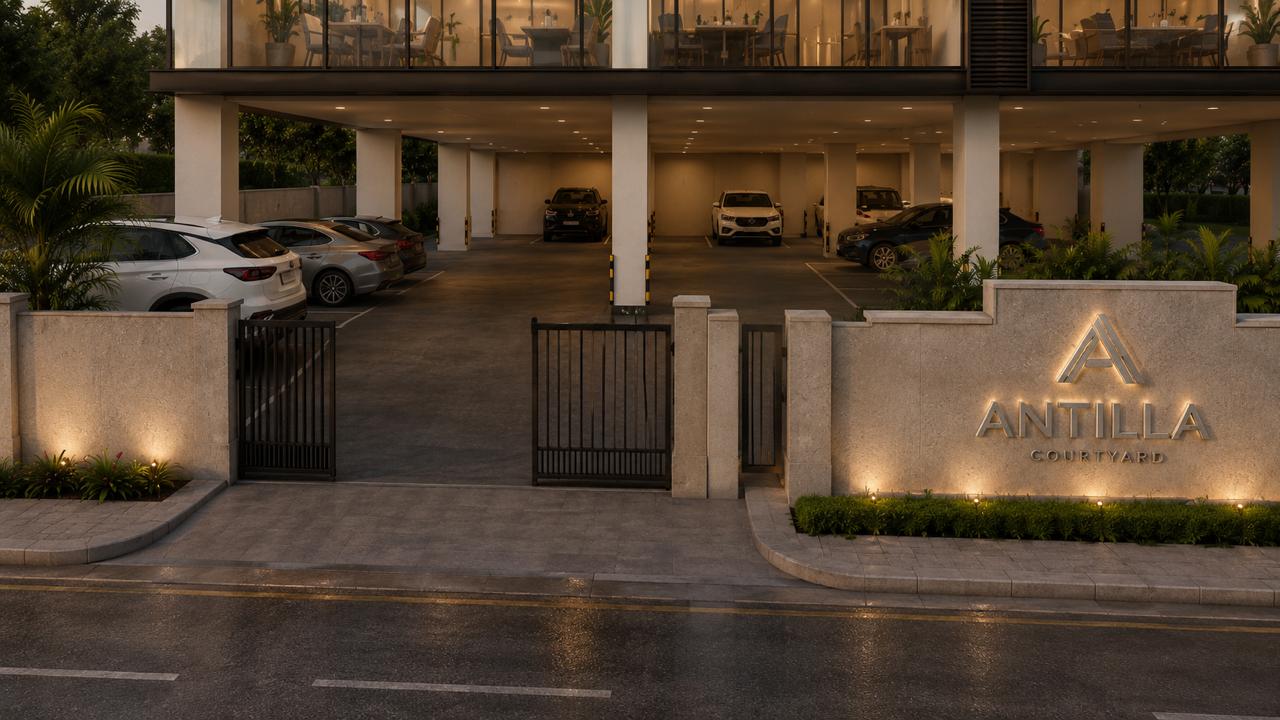 Antilla Courtyard secure entrance gate